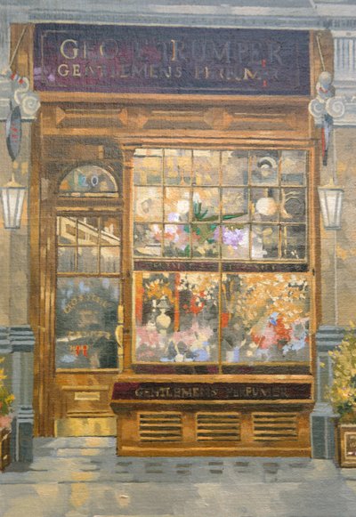 Geo F. Trumper, Jermyn Street, London (olja på duk) av Peter Miller