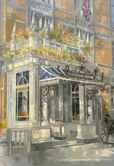 The Connaught Hotel, London (olja på duk) av Peter Miller