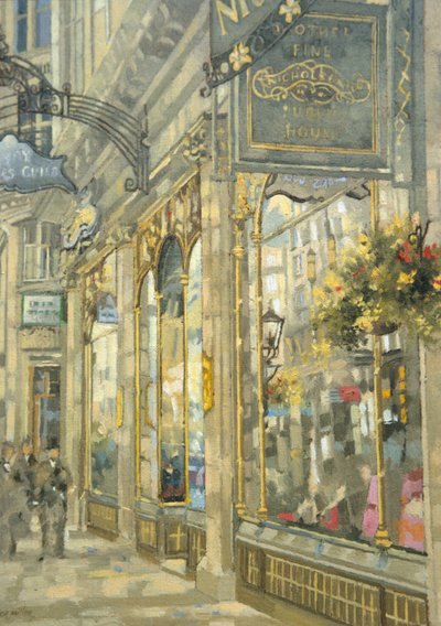 The Savoy Taylors Guild - The Strand (olja på duk) av Peter Miller
