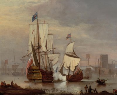 Krigsskepp Royal Sovereign / Monamy av Peter Monamy