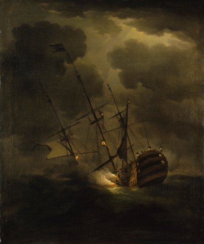 Förlust av HMS "Victory", 4 oktober 1744 av Peter Monamy