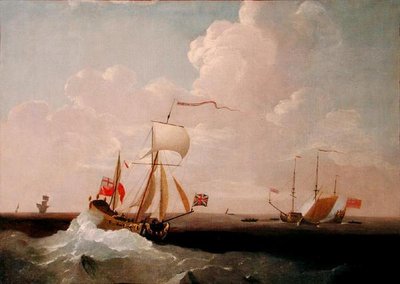 Royal Yacht (olja på duk) av Peter Monamy