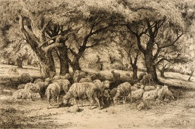 (En fruktträdgård i New England) av Peter Moran