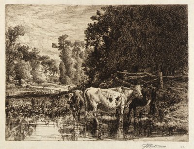 (På Neshaminy-floden) av Peter Moran