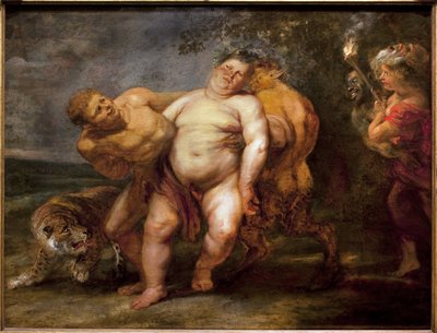 Silene full. Målning av Pierre Paul Rubens följe (1577-1640), olja på trä, mitten av 1600-talet. Museum of Fine Arts i Angers. av Peter Paul (circle of) Rubens
