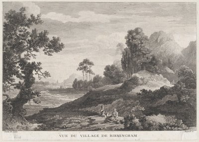 Utsikt över byn Birmingham, ca. 1755., ca. 1755. av Peter Paul Benazech