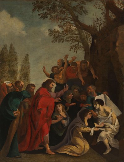 Lazarus uppståndelse av Peter Paul Rubens (after)