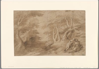 Landskap med älskande par av Peter Paul Rubens (school of)