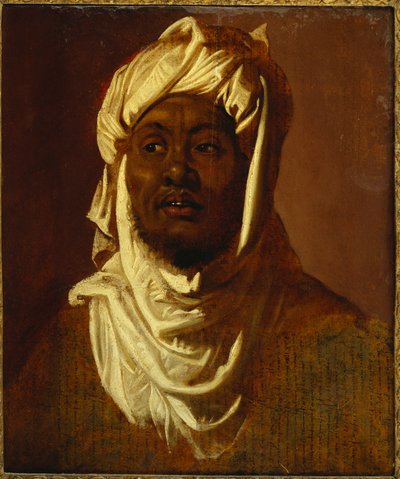 En afrikan med turban - en skiss av Peter Paul Rubens