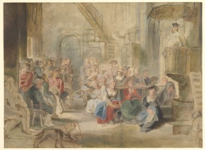 En predikan i en bykyrka, ca 1630 av Peter Paul Rubens