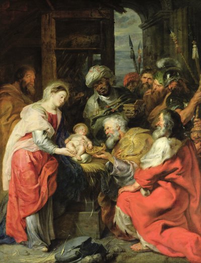 Adoration of the Magi, 1626-29 (oljeduk) av Peter Paul Rubens