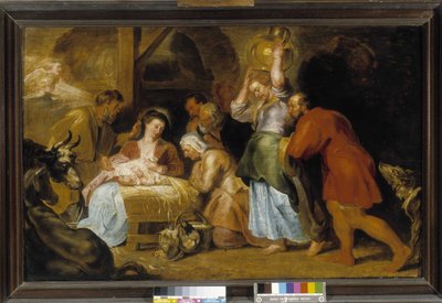 Tillbedjan av herdarna av Peter Paul Rubens