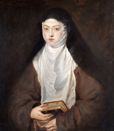 Ana Dorothea, dotter till Rudolf II, ett liv i klostret Royal Barefoot, Madrid av Peter Paul Rubens