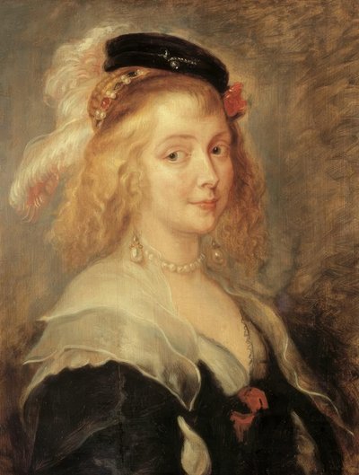 Porträtt av Helene Fourment av Peter Paul Rubens