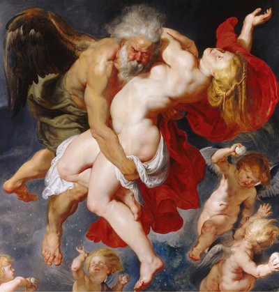 Boreas bortförande Orithyia, ca. 1615. av Peter Paul Rubens