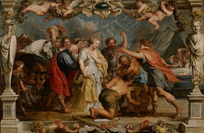 Briseis återlämnad till Akilles av Peter Paul Rubens