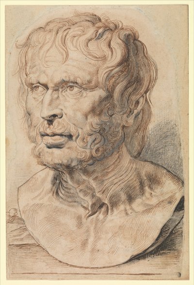 Byst av Pseudo-Seneca av Peter Paul Rubens