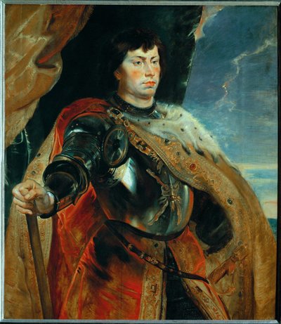 Karl den djärve av Burgund, ca 1618 (målning på ek) av Peter Paul Rubens