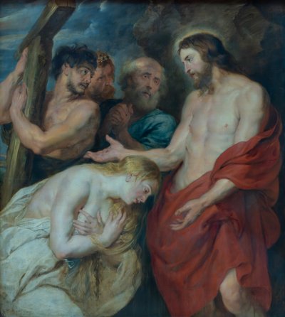 Kristus och de ångerfulla syndarna av Peter Paul Rubens