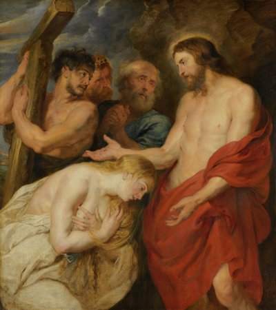 Kristus och de ångerfulla syndarna av Peter Paul Rubens