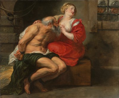 Cimon och Pero (Romersk välgörenhet) av Peter Paul Rubens