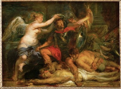 Segerherrens kröning, ca 1630 (målning på ek) av Peter Paul Rubens