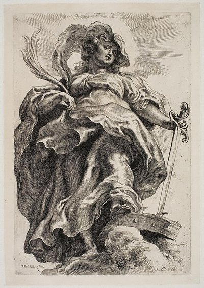Den heliga Katarina av Alexandria av Peter Paul Rubens