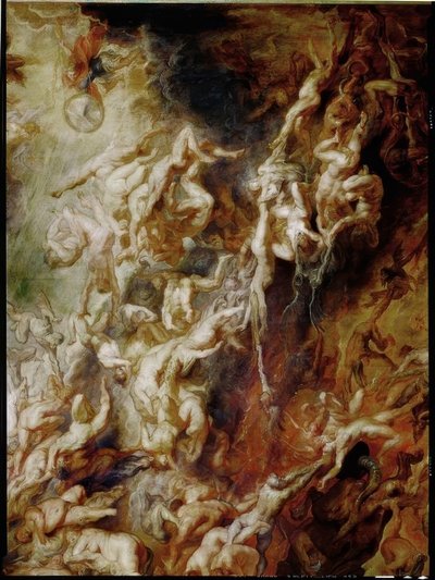 De fördömdas fall i helvetet av Peter Paul Rubens