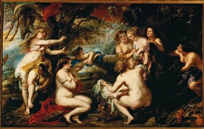 Diana och Callisto (målning på duk) av Peter Paul Rubens
