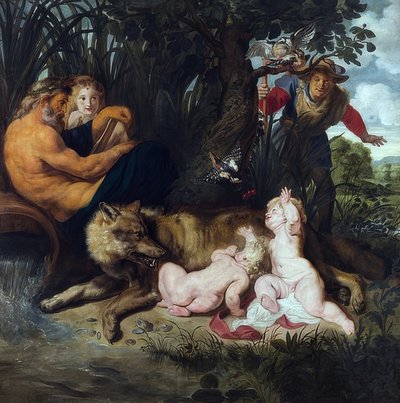 Hitta Romulus och Remus. 1612 av Peter Paul Rubens