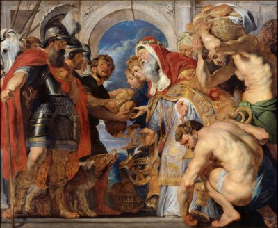 Mötet mellan Abraham och Melkisedek av Peter Paul Rubens