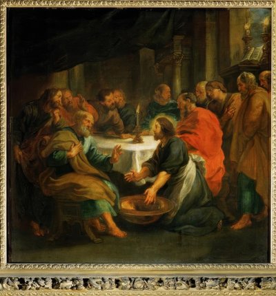 Tvätt av fötter av Peter Paul Rubens