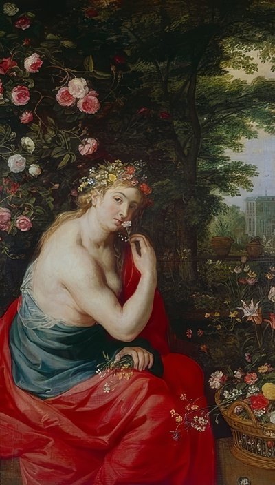 Gudinnan Flora. Omkring 1625 av Peter Paul Rubens