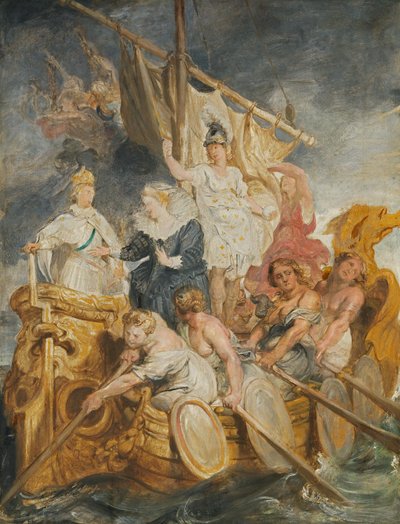 Överlämnandet av regentskapet till dauphinen (skiss till Medicicykeln) av Peter Paul Rubens