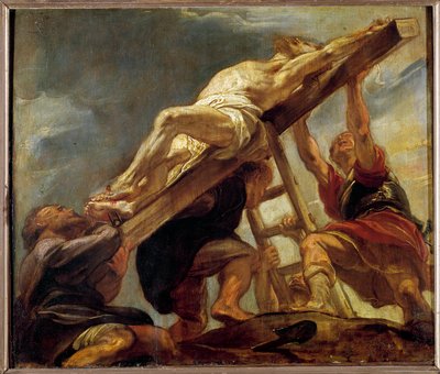 Korshöjd (skiss för ett fack i taket i Jesuitkyrkan i Antwerpen) Målning av Pierre Paul (Pierre-Paul) Rubens (eller Peter Paul eller Petrus Paulus) (1577-1640) 1620 sön. 0,32x0,37 m . av Peter Paul Rubens