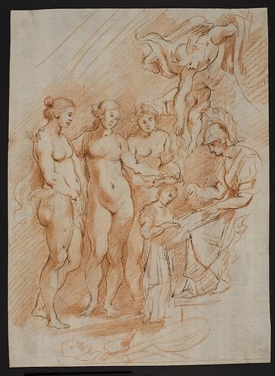 Figurkomposition, ur "Maria de Medicis historia" av Peter Paul Rubens
