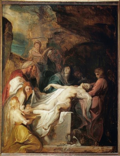 Grablegung Christi av Peter Paul Rubens