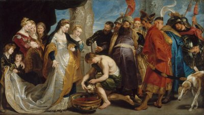 Cyrus huvud fördes till drottning Tomyris av Peter Paul Rubens
