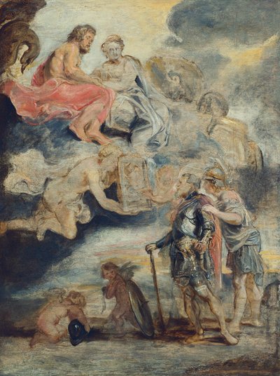 Henrik IV tar emot porträttet av Maria de