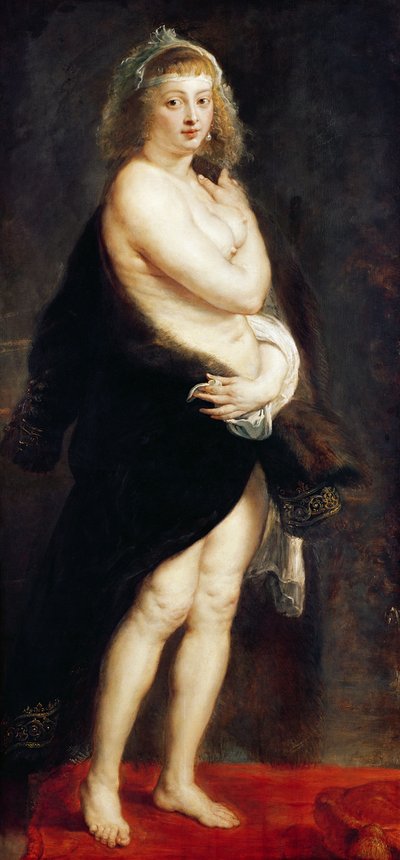 Helena Fourment in a Fur Wrap, 1636-38 av Peter Paul Rubens