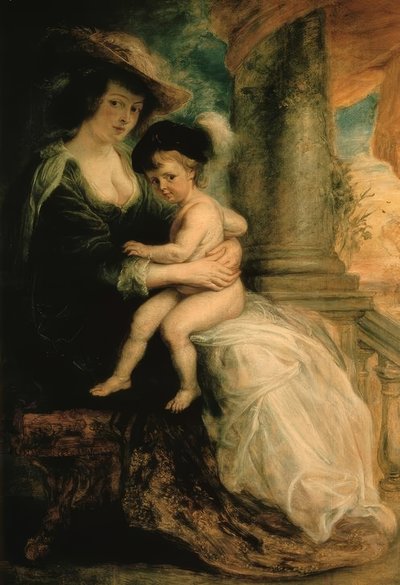 Helene Fourment med sin förstfödde son Frans av Peter Paul Rubens