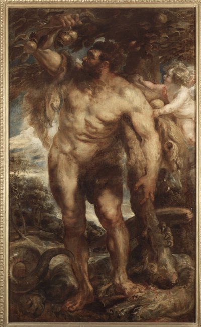 Hercules in the Garden of the Hesperides, c.1638 (olja på duk) av Peter Paul Rubens