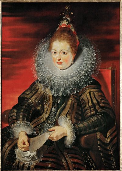 Infanta Isabella Clara Eugenia, ca 1613-15 (olja på trä) av Peter Paul Rubens
