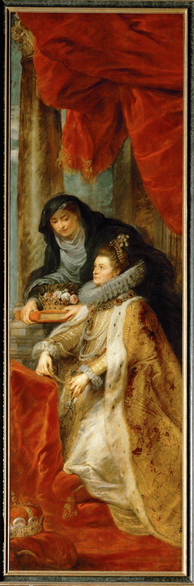 Infanta Isabella Clara Eugenia med Sankt Elisabeth av Ungern av Peter Paul Rubens