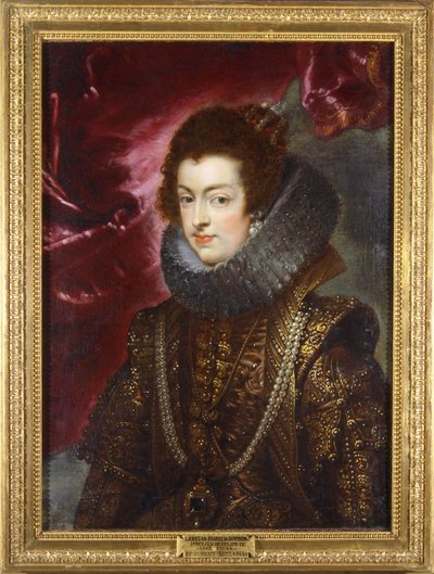 Isabella av Bourbon, ca 1629 (målning på duk) av Peter Paul Rubens