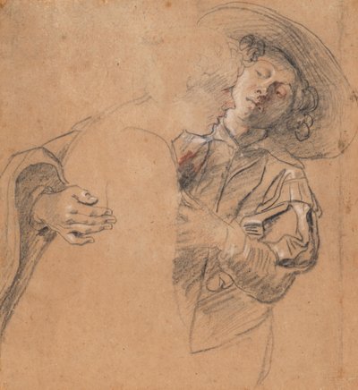 En ung man som omfamnar en ung kvinna av Peter Paul Rubens