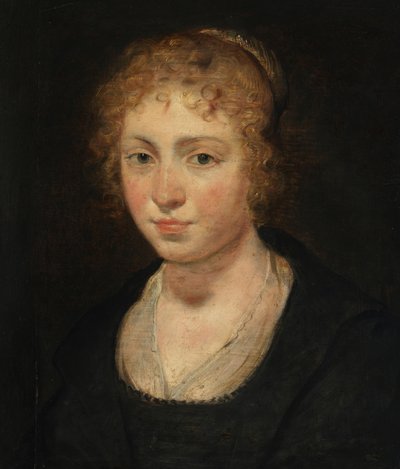 Huvud av en ung flicka av Peter Paul Rubens