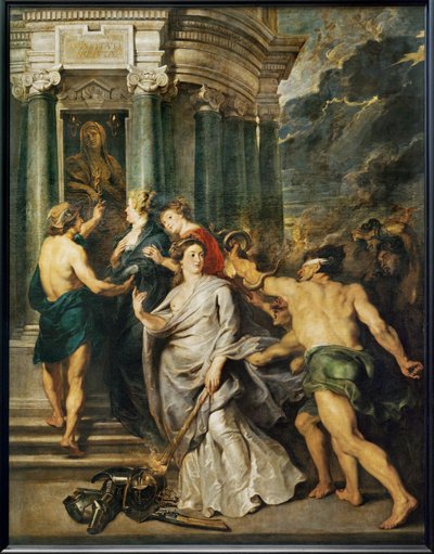 The Peace Conclusion (målning på duk) av Peter Paul Rubens
