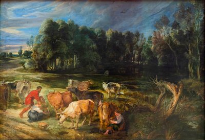 Landskap med boskap av Peter Paul Rubens