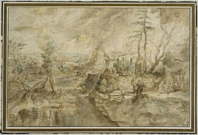 Landskap med Filemon och Baucis av Peter Paul Rubens